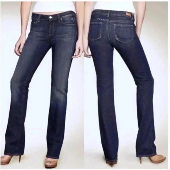 Paige Premium Denim Melrose Blue  Denim Straight Vintage Jeans Size 26 - Picture 1 of 9